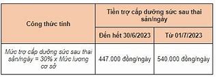 Trợ Cấp Thai Sản Từ 1 7 2023